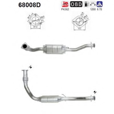 AS 68008D Catalytic Converter